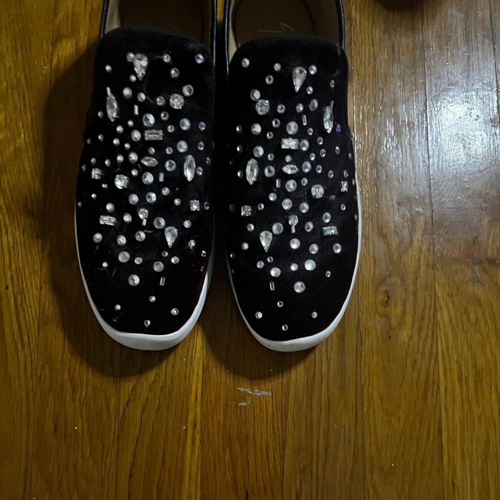 Beautiful bejeweled sneakers